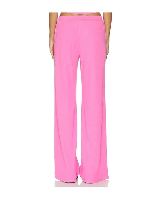 LNA Pink Base Rib Pant