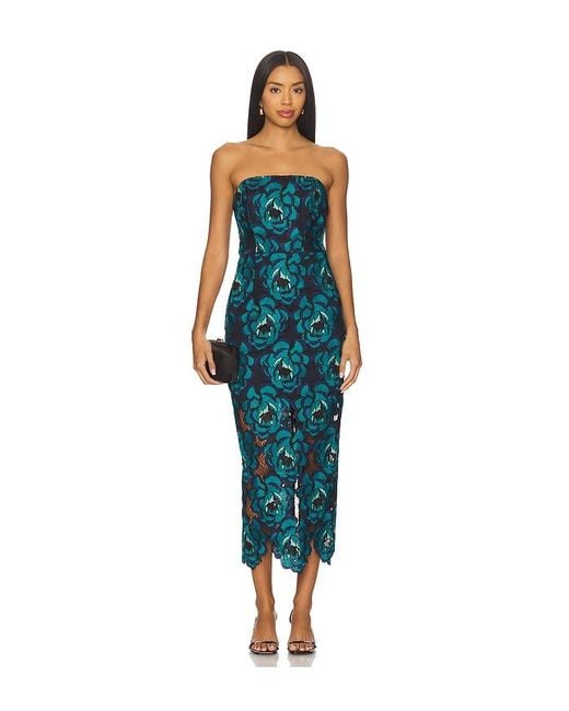 MILLY Blue Kait Bloom Dress