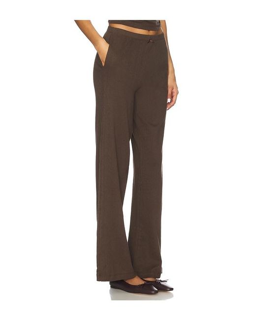 RAT BOI Brown Pointelle Pant