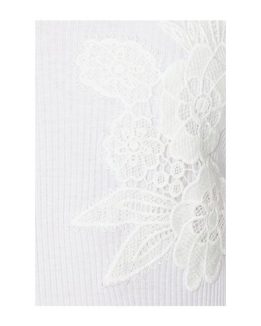 OperaSPORT White Elva Seamless Top