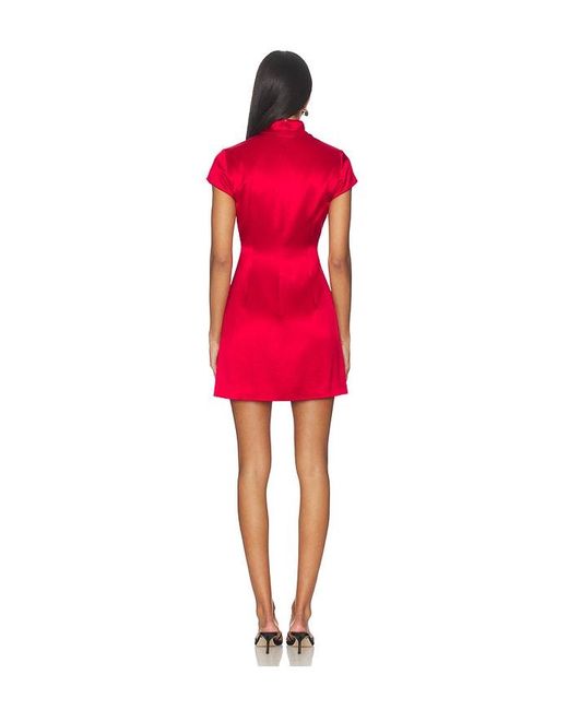 SAU LEE Red Tina Dress