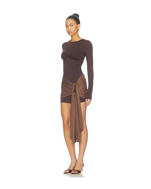Lioness Brown Midnight Mini Dress