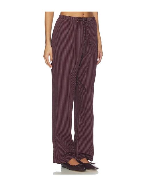 Leset Purple Yoshi Stripe Classic Tie Pant