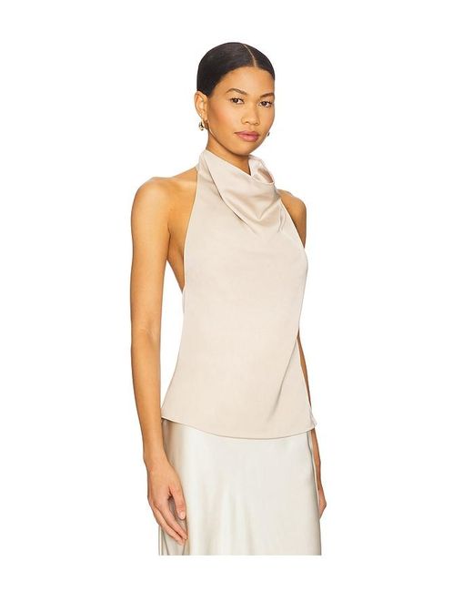 ALL THE WAYS White Beth Halter Top