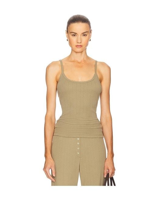 Leset Natural Pointelle Classic Tank Top
