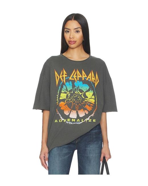 Junk Food Blue Def Leppard The Biggie Tee