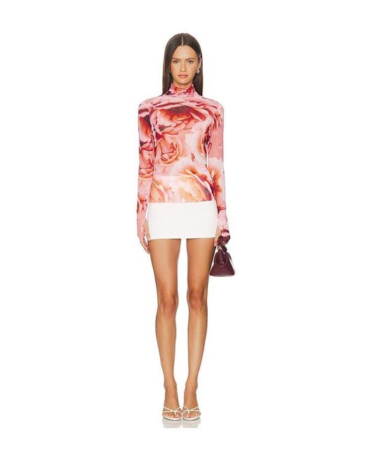 AFRM Red Zadie Top