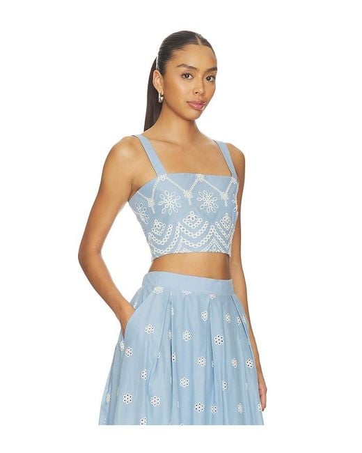 MISA Los Angles Blue Lois Top