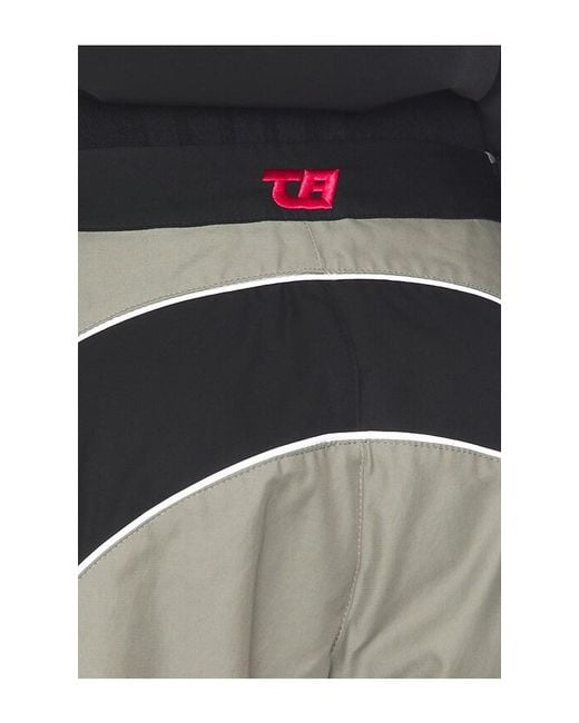 The Attico Gray Cotton Nylon Pant