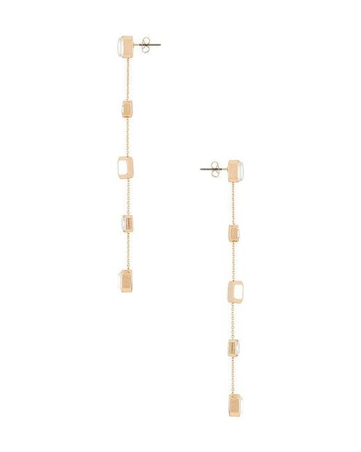 Ettika White Drop Earrings