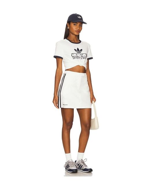 Adidas Originals White X Sporty & Rich Skort