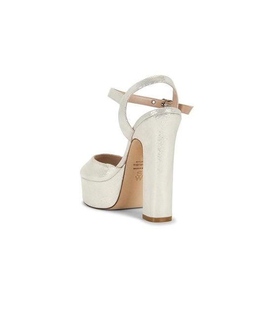 Stuart Weitzman White Reade Platform Sandal