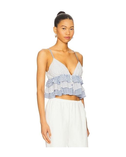 MAJORELLE White Aruba Top