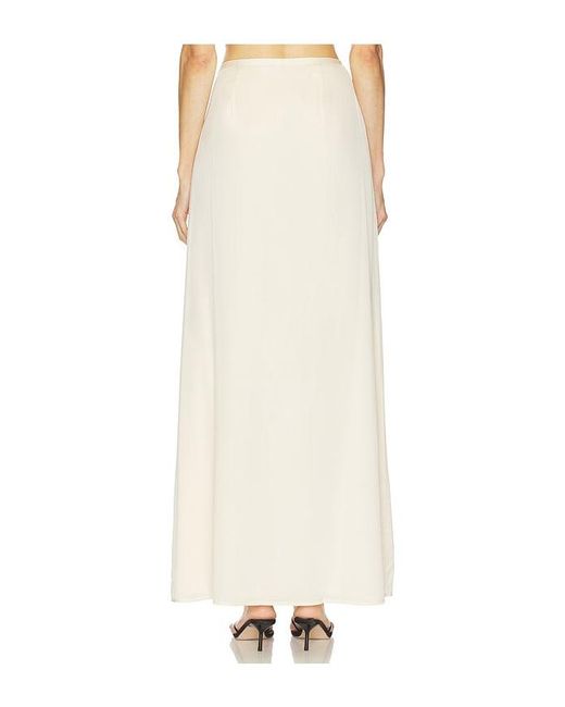 SRG White Margo Silk Skirt