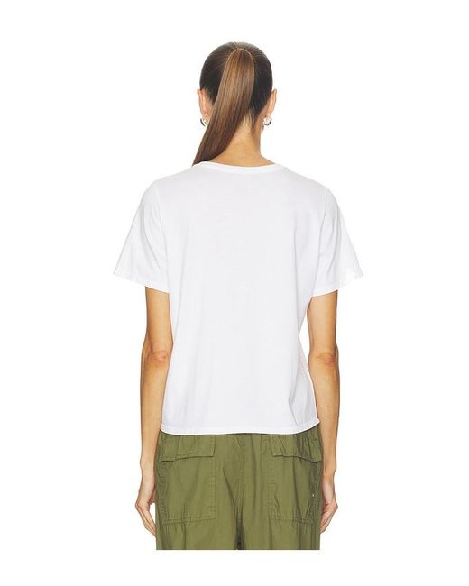 Velvet By Graham & Spencer White Rhou Short Sleeve Tee