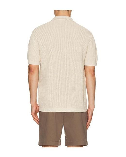 Onia Natural Silk Linen Camp Shirt for men