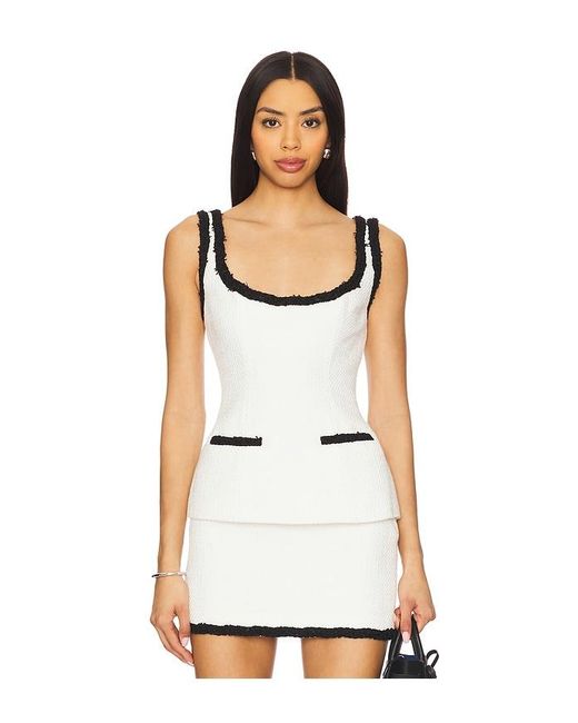 MAJORELLE White Ilona Top