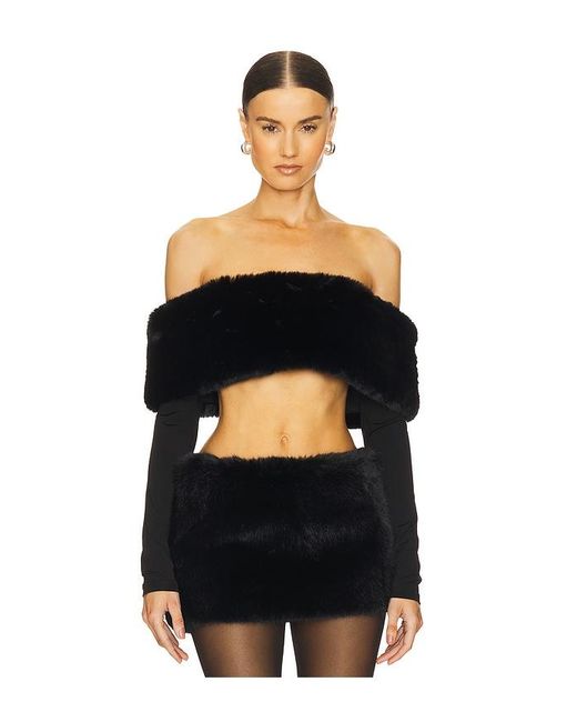 LOBA Black Sasha Crop Top