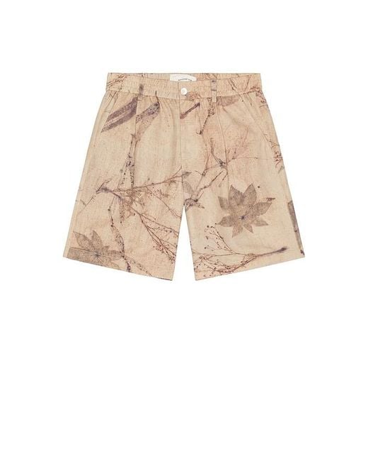 Feng Chen Wang Natural Printed Plant Dye Shorts for men