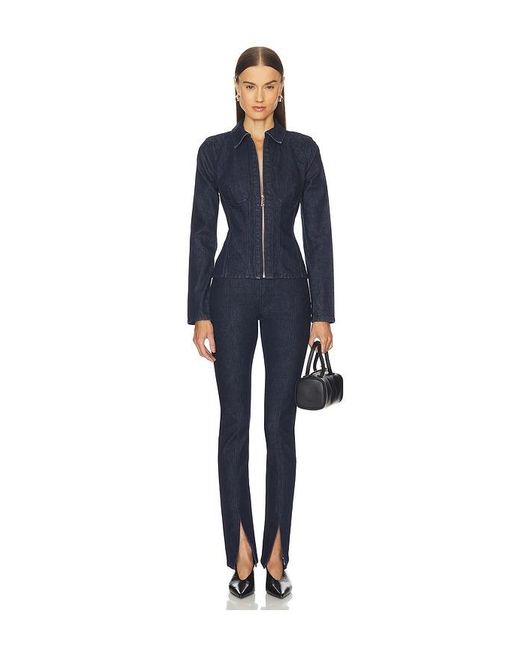 GRLFRND Blue Danielle Bustier Jacket