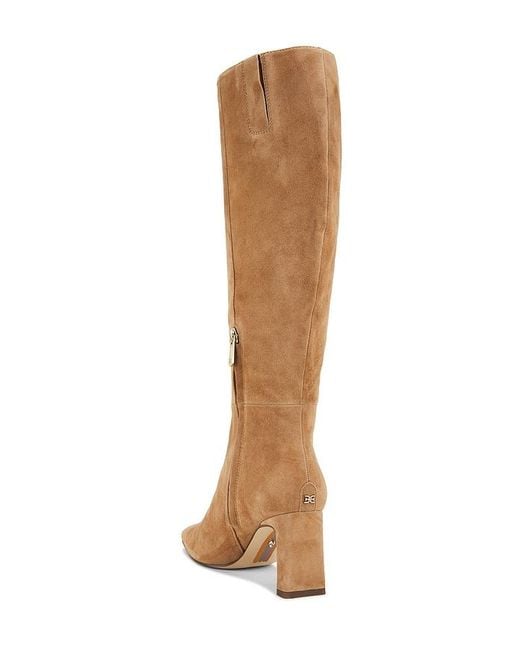 Sam Edelman Brown Sylvia Wide Calf Boot