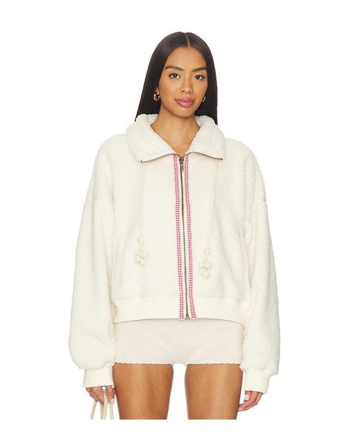 Free People White Alpine Sherpa Cardi