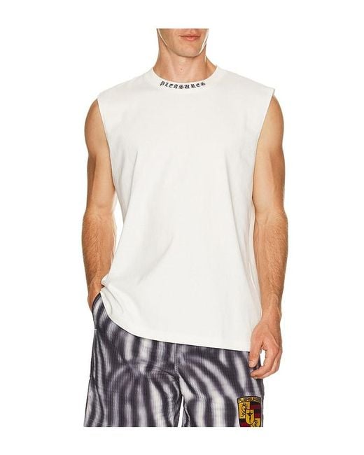 Pleasures White Sorrow Tank for men