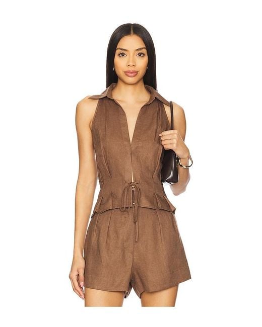 Hevron Brown Sloan Vest