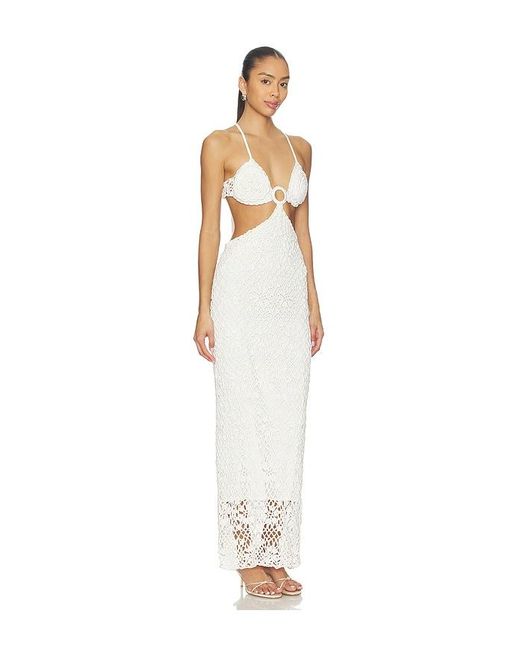 CAPITTANA White Martina Rose Dress