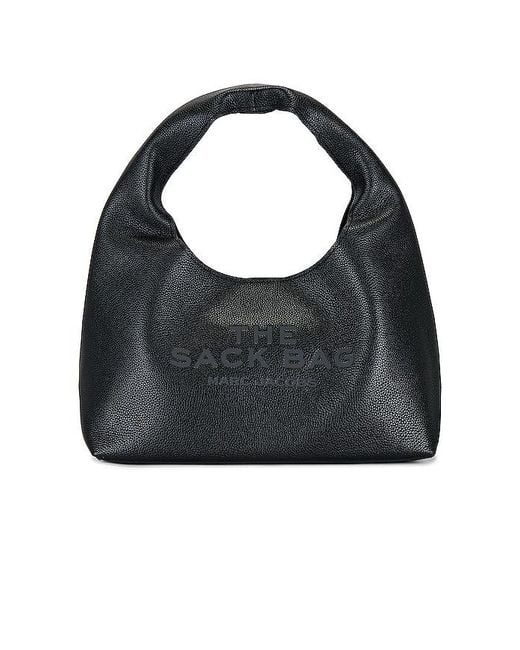 Marc Jacobs Black The Sack Medium Grained Leather Tote