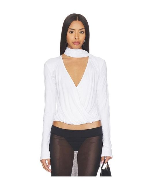 With Jean White Eve Top