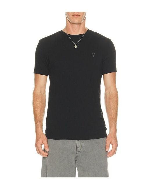 AllSaints Black Tonic Crew 3 Pack Tees for men