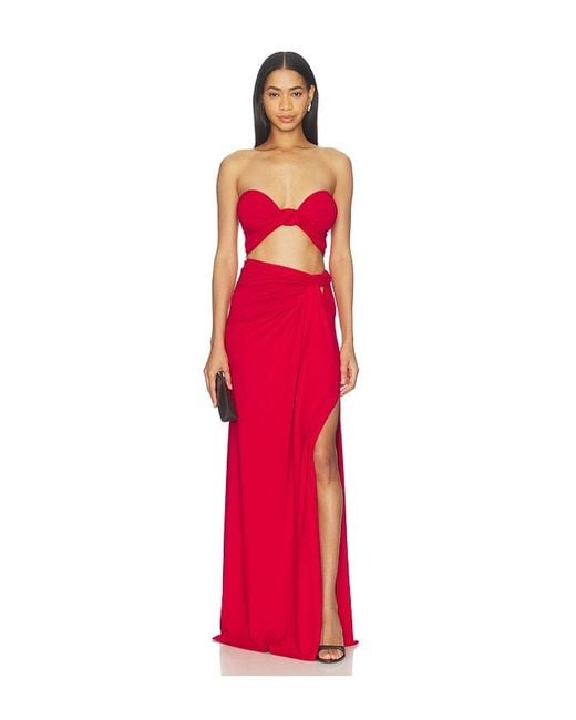 Sid Neigum Red Braid Skirt
