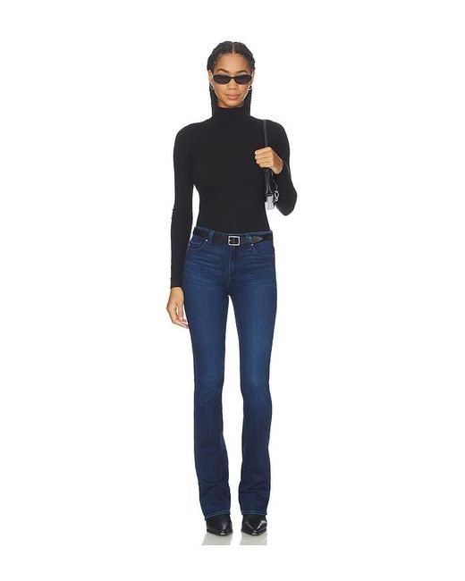 PAIGE Blue High Rise Manhattan Boot Jeans