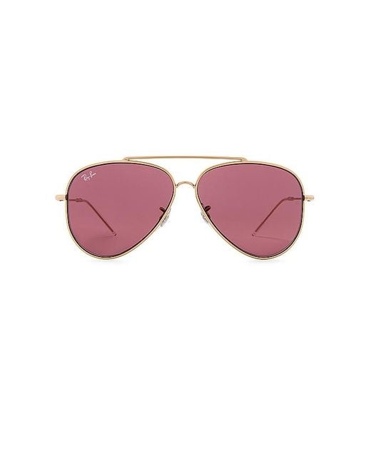 Ray-Ban Red SONNENBRILLE AVIATOR REVERSE