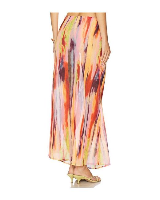 SNDY'S Orange St. Barts Maxi Skirt