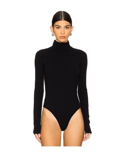 LPA Blue Romona Knit Bodysuit