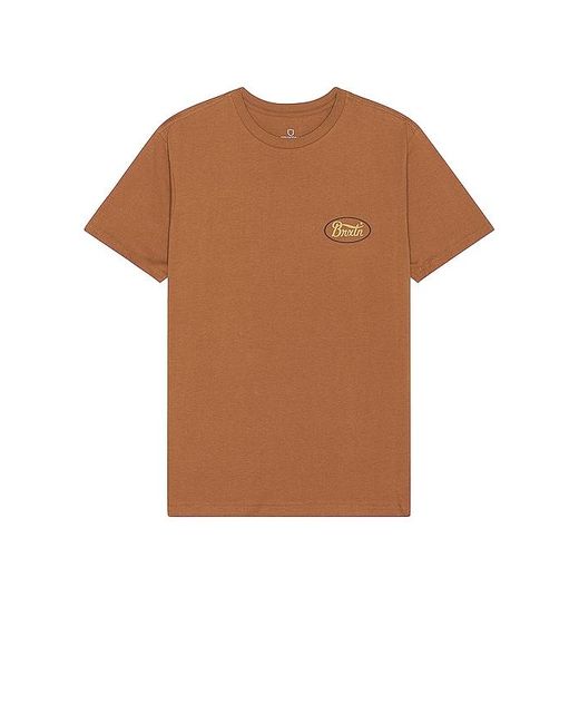 Brixton Brown Parsons Short Sleeve Tailored Tee for men