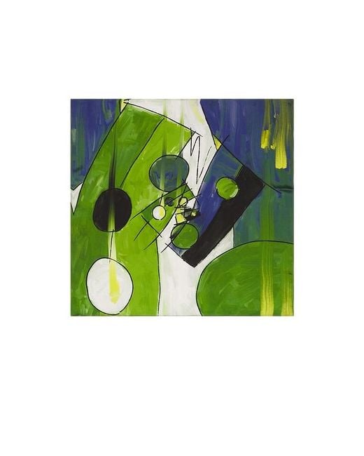 YELLOW THE LABEL Green X Revolve Axis Silk Scarf