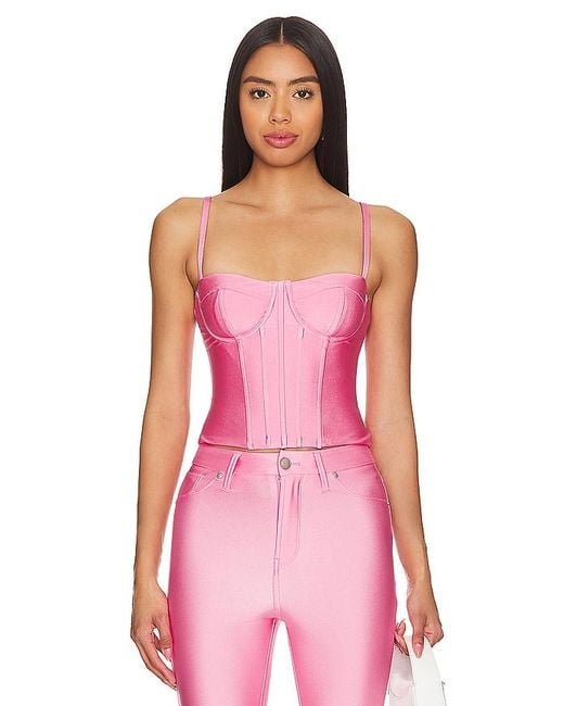 GOOD AMERICAN Pink Compression Shine Corset