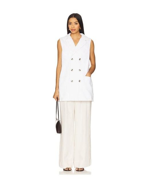 seventy + mochi White Kaia Blazer
