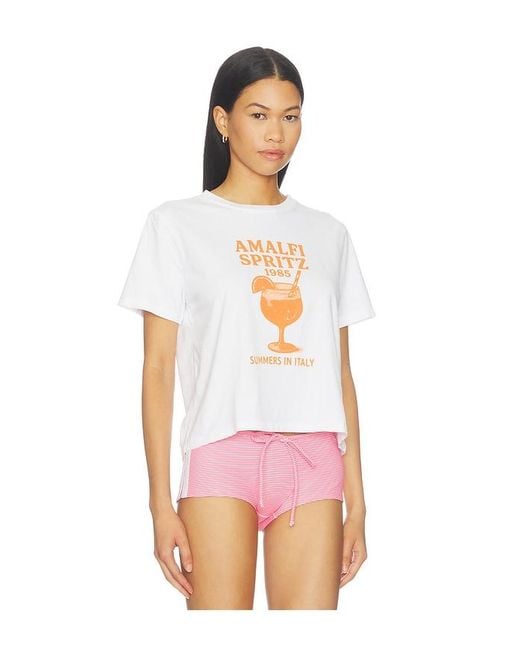 Sunny Somewhere White Amalfi Spritz Everyday Tee