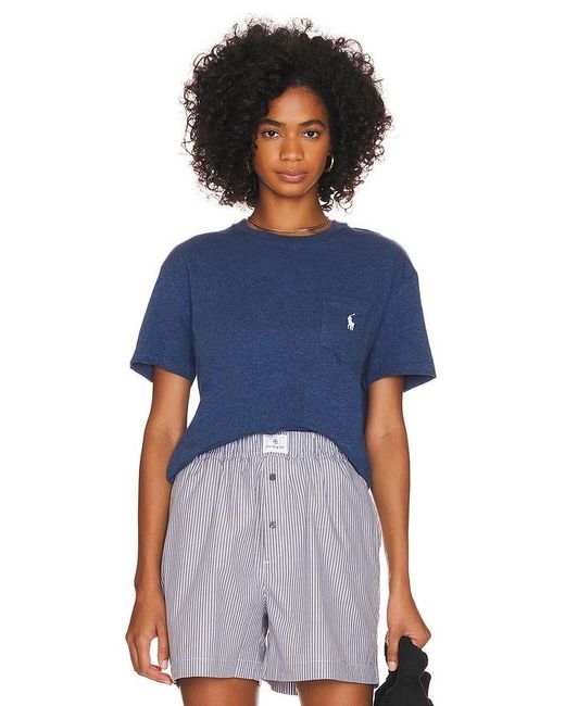 Polo Ralph Lauren Blue Crewneck Pocket T-shirt for men