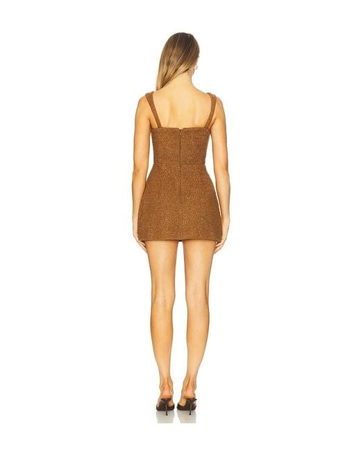 Amanda Uprichard Brown X Revolve Bethany Skort Romper