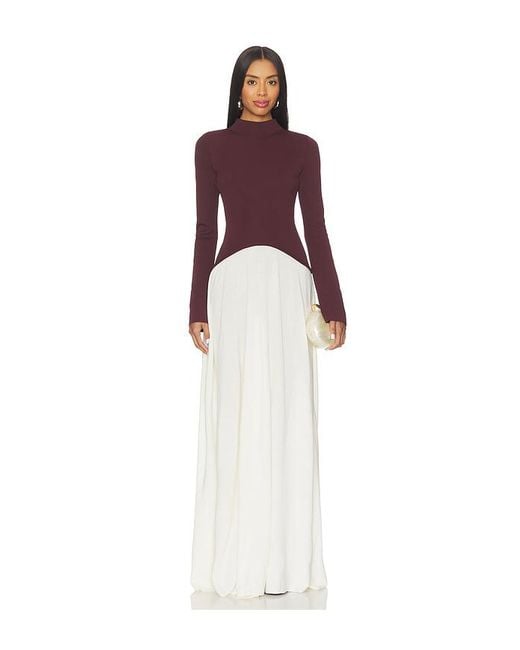 Solid & Striped White Maxikleid Saglio