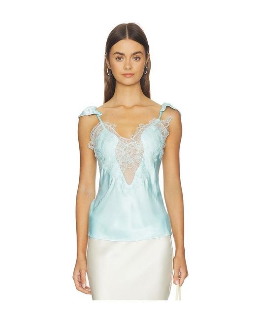 Bardot Blue Ivy Lace Detail Camisole