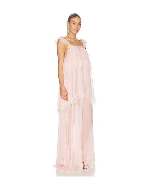 LoveShackFancy Pink Kleid Maralee