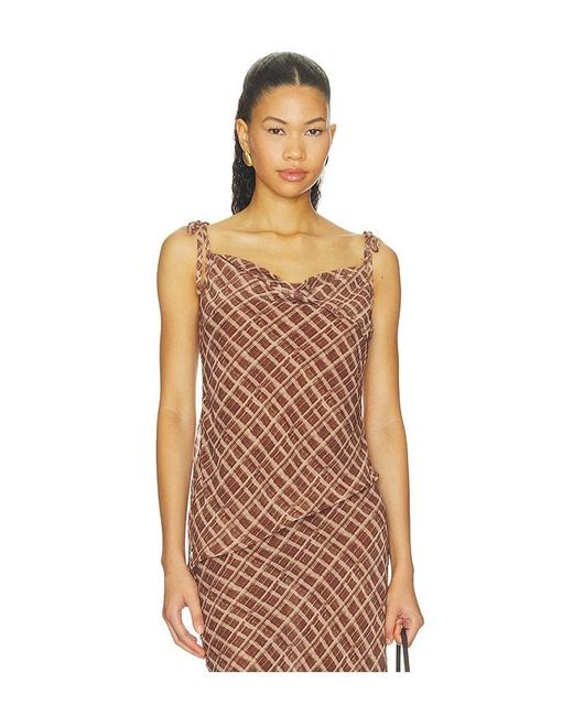 4th & Reckless Orange Carlotta Top