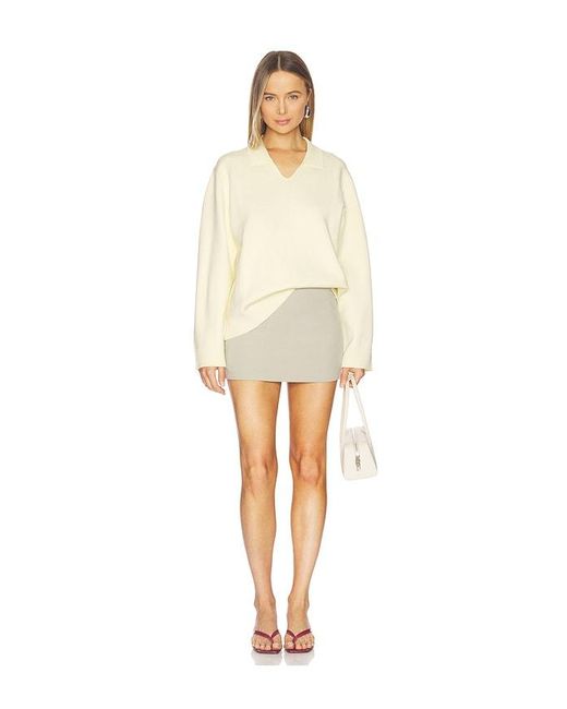 Samsøe & Samsøe White Saanne Polo Sweater