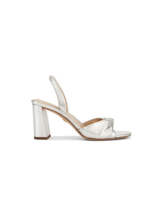 Veronica Beard White Tullia Block Heel